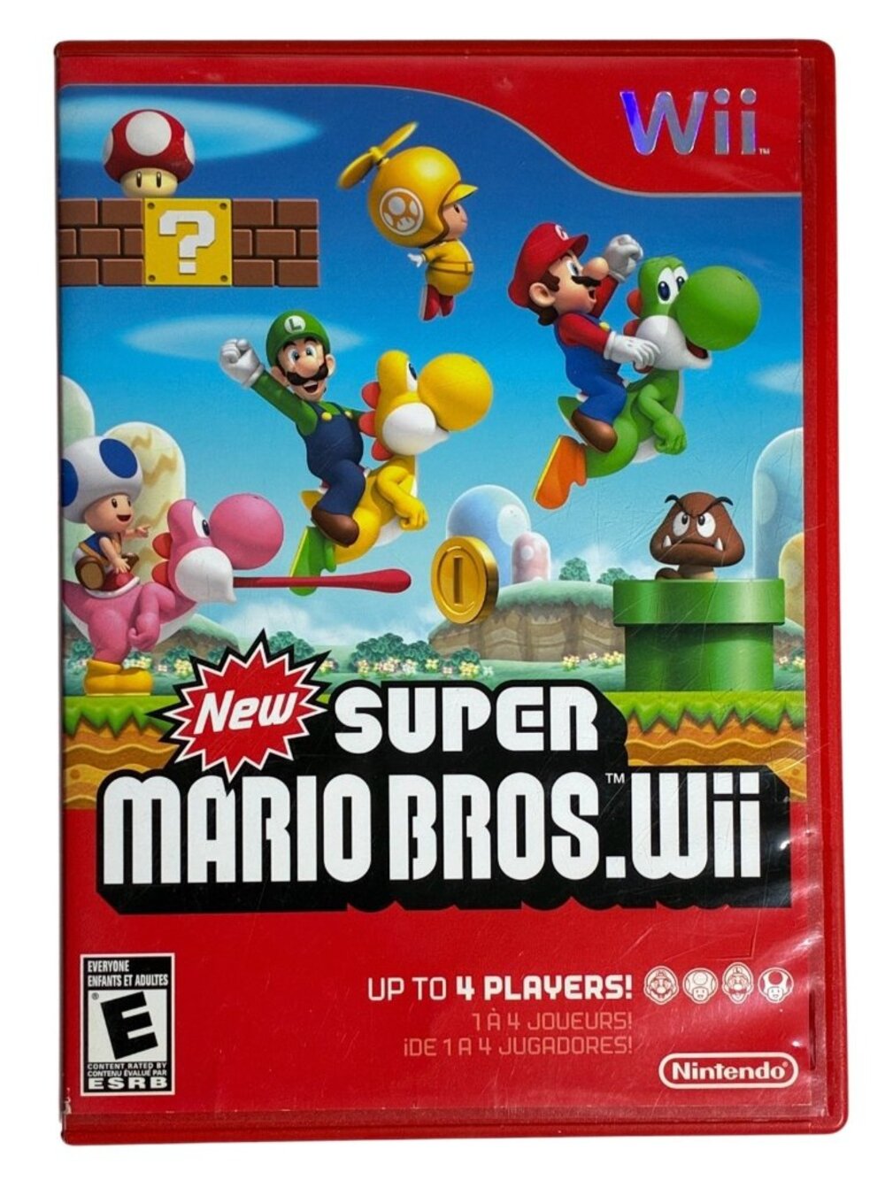 New Super Mario Bros Wii Nintendo Complete CIB Tested Game Case Manual 2009
